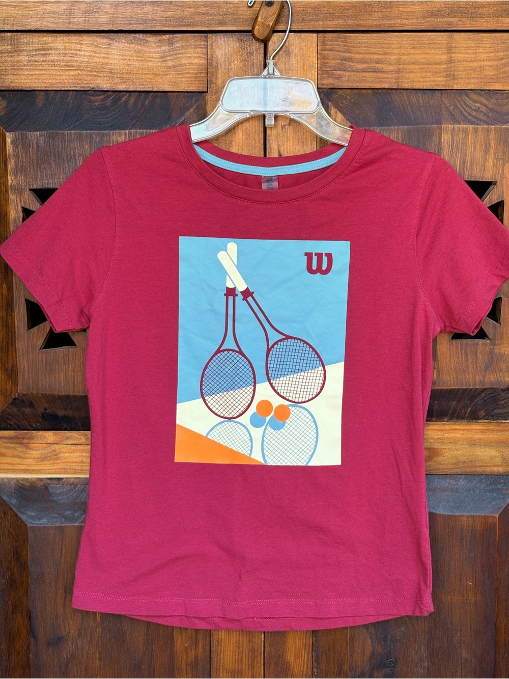 WILSON Retro Lifestyle Tennis-Core Graphic T-Shirt Size M